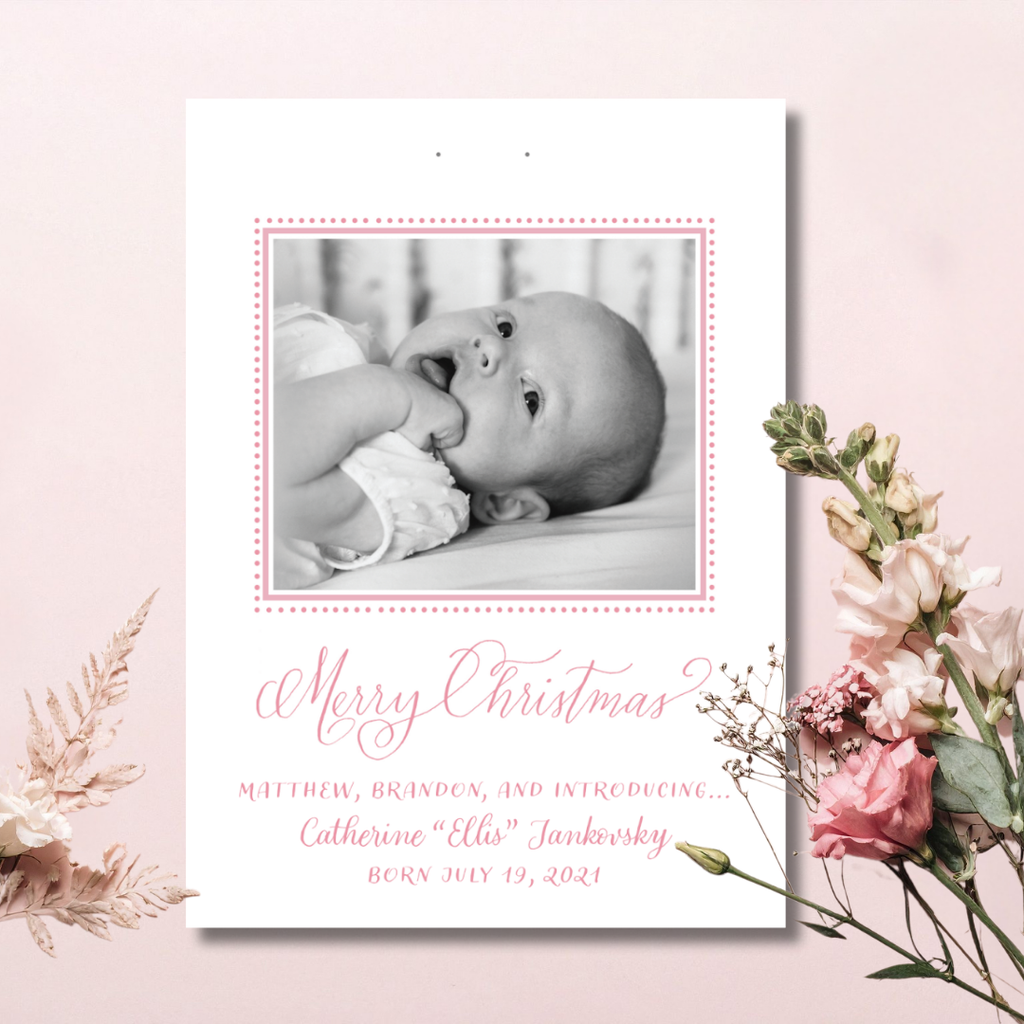 Birth Announcement Christmas Card
