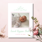 Birth Announcement Christmas Card