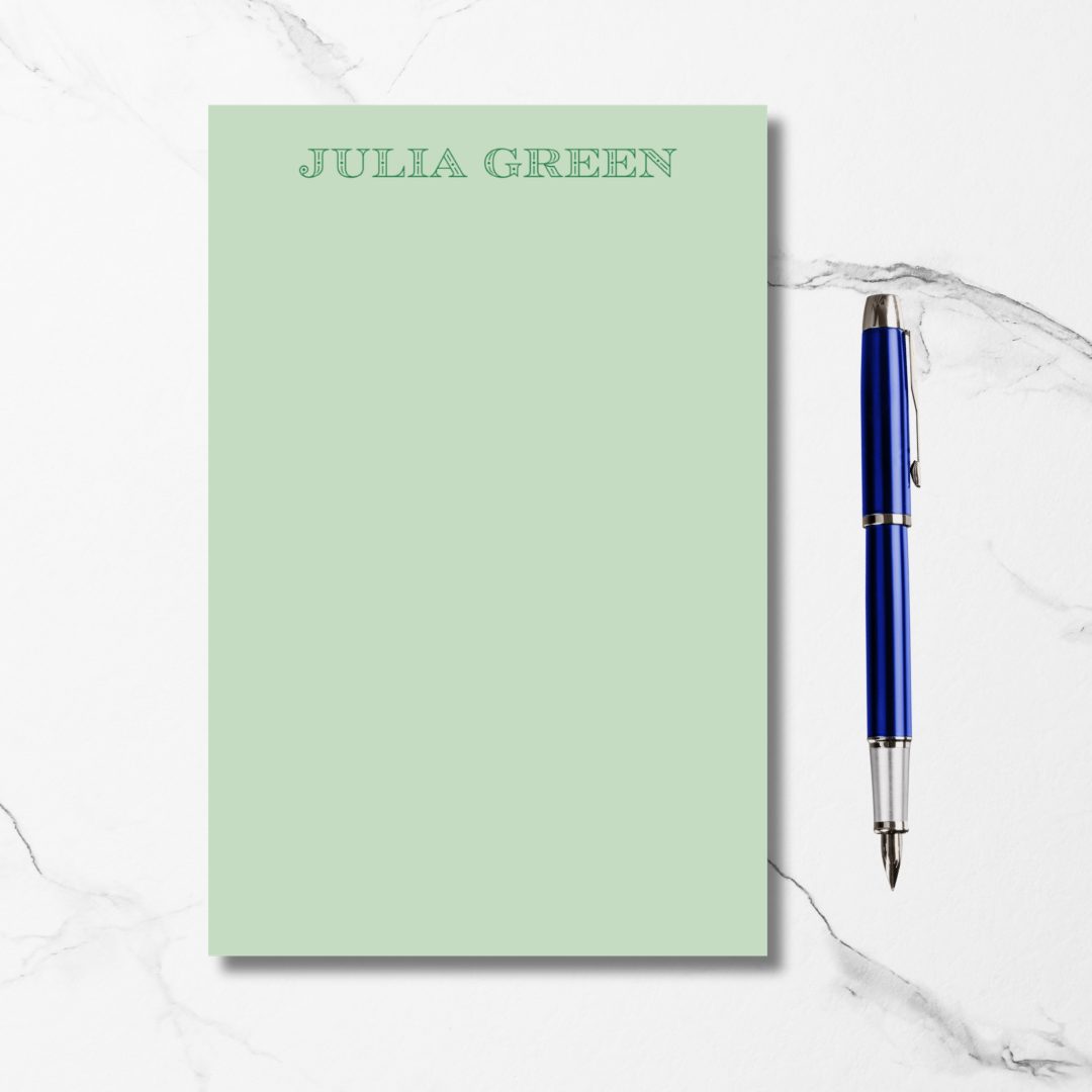 Block Letters Notepad