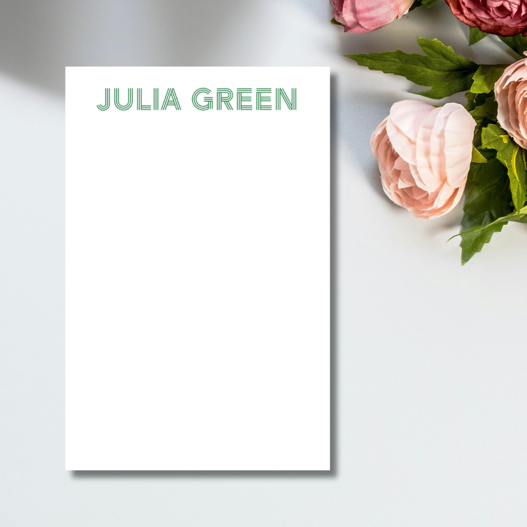 Block Letters Notepad