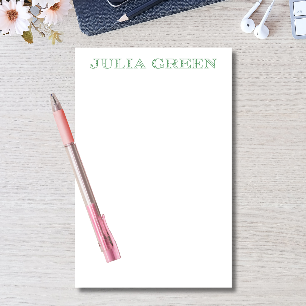 Block Letters Notepad