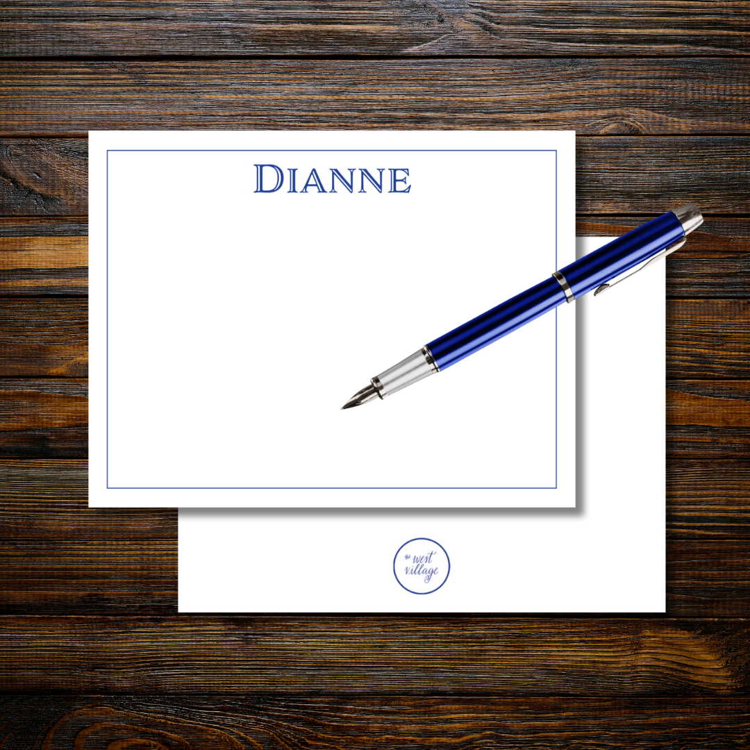 Block Name Stationery & Notecard
