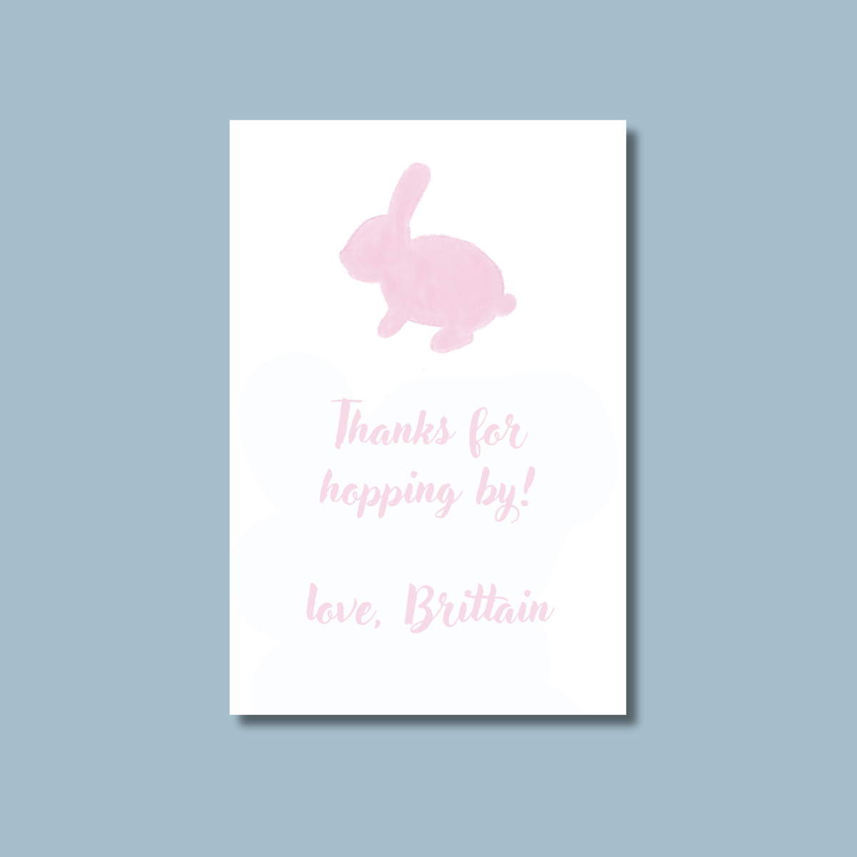 Bunny Party Tag