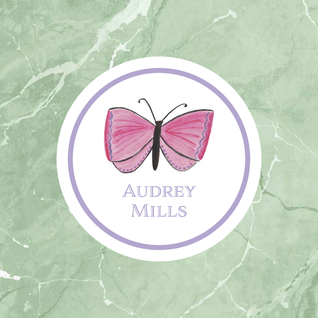 Butterfly Sticker OR Tag