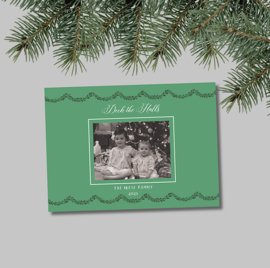Deck the Halls Card