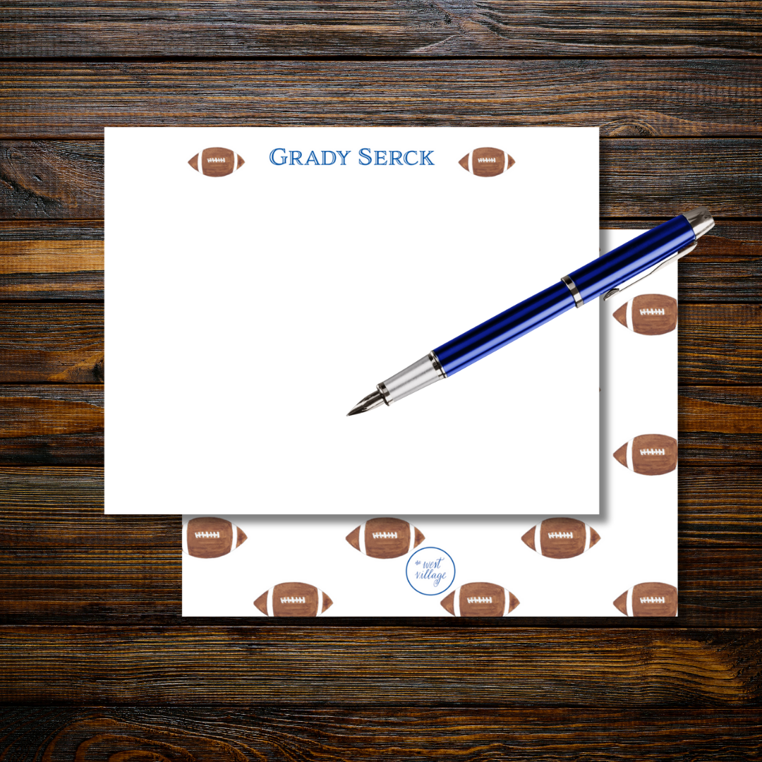 Football Stationery & Notecard