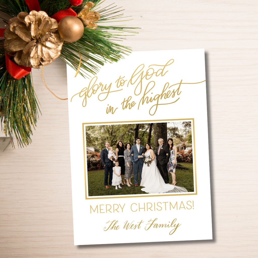 Glory to God in the Highest Christmas Card