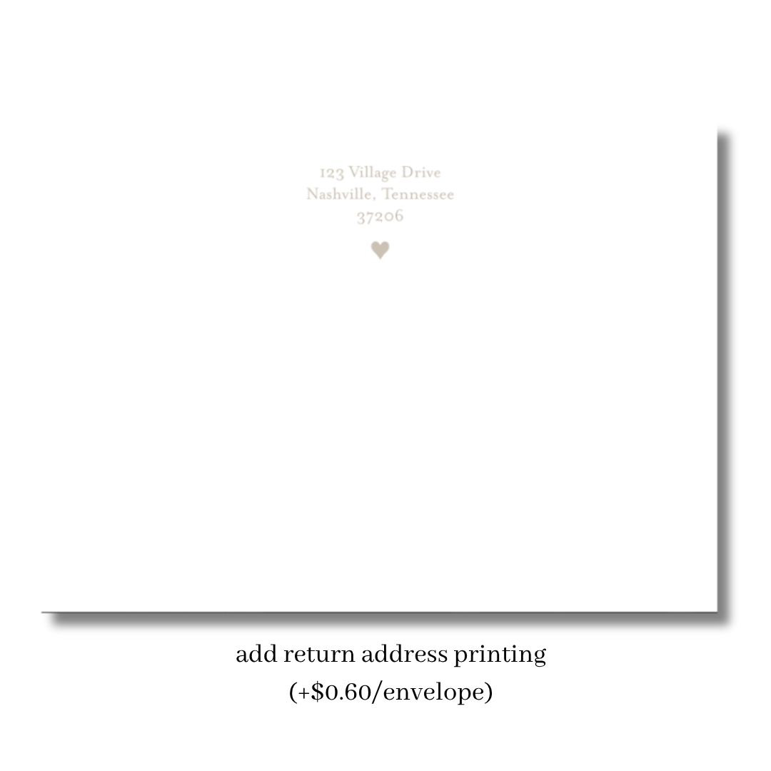 Return Address Printing