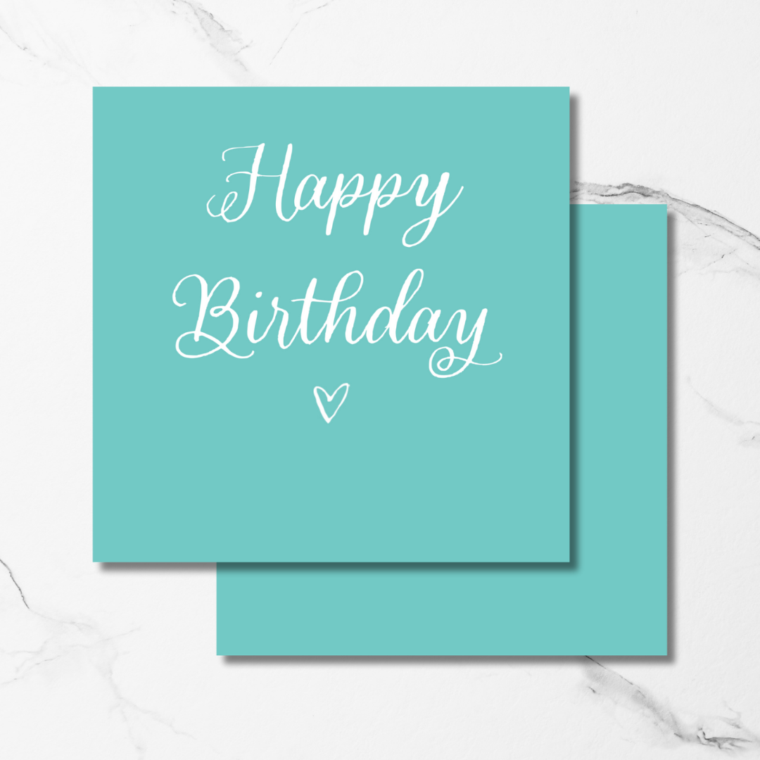 Happy Birthday Enclosure Tag