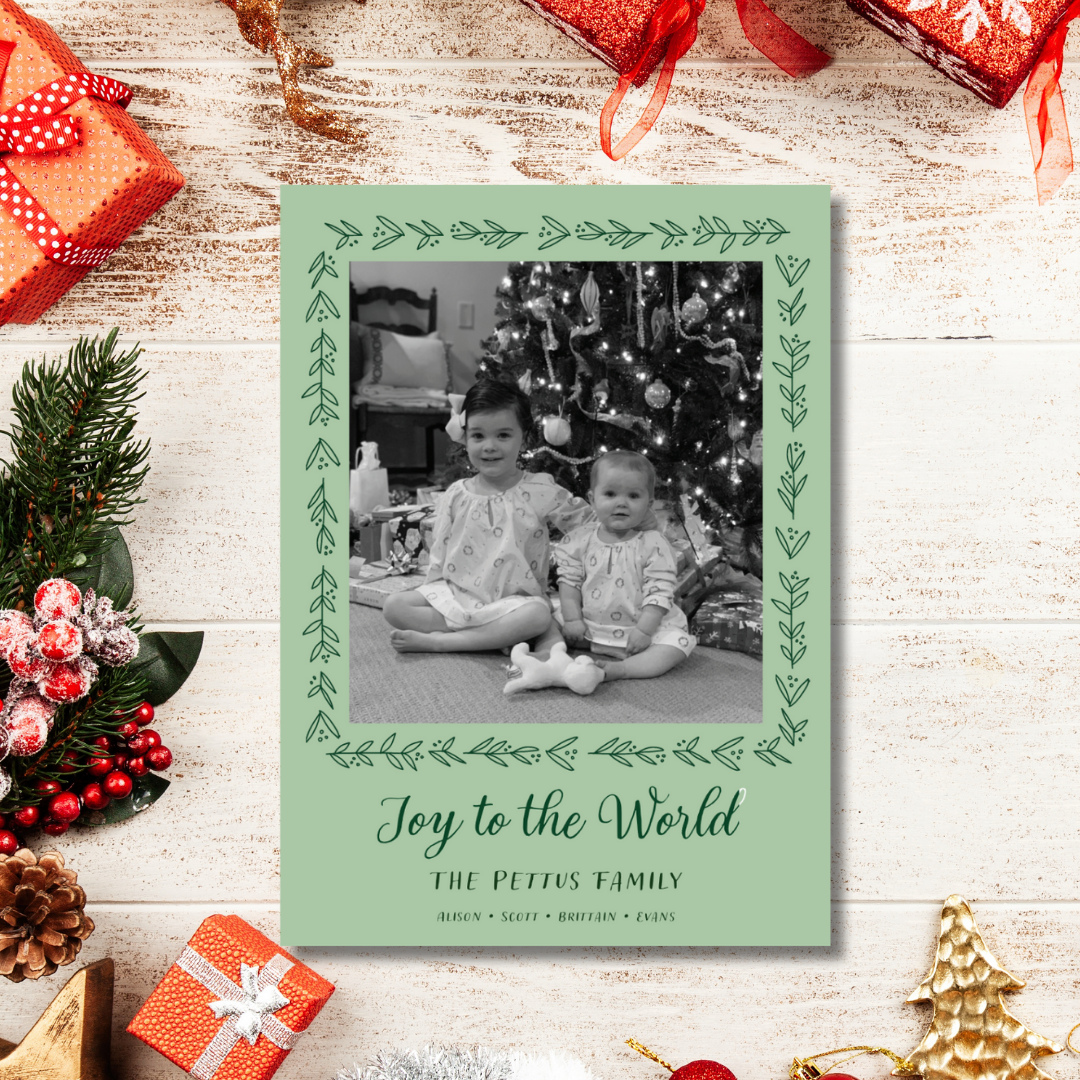 Joy to the World Christmas Card