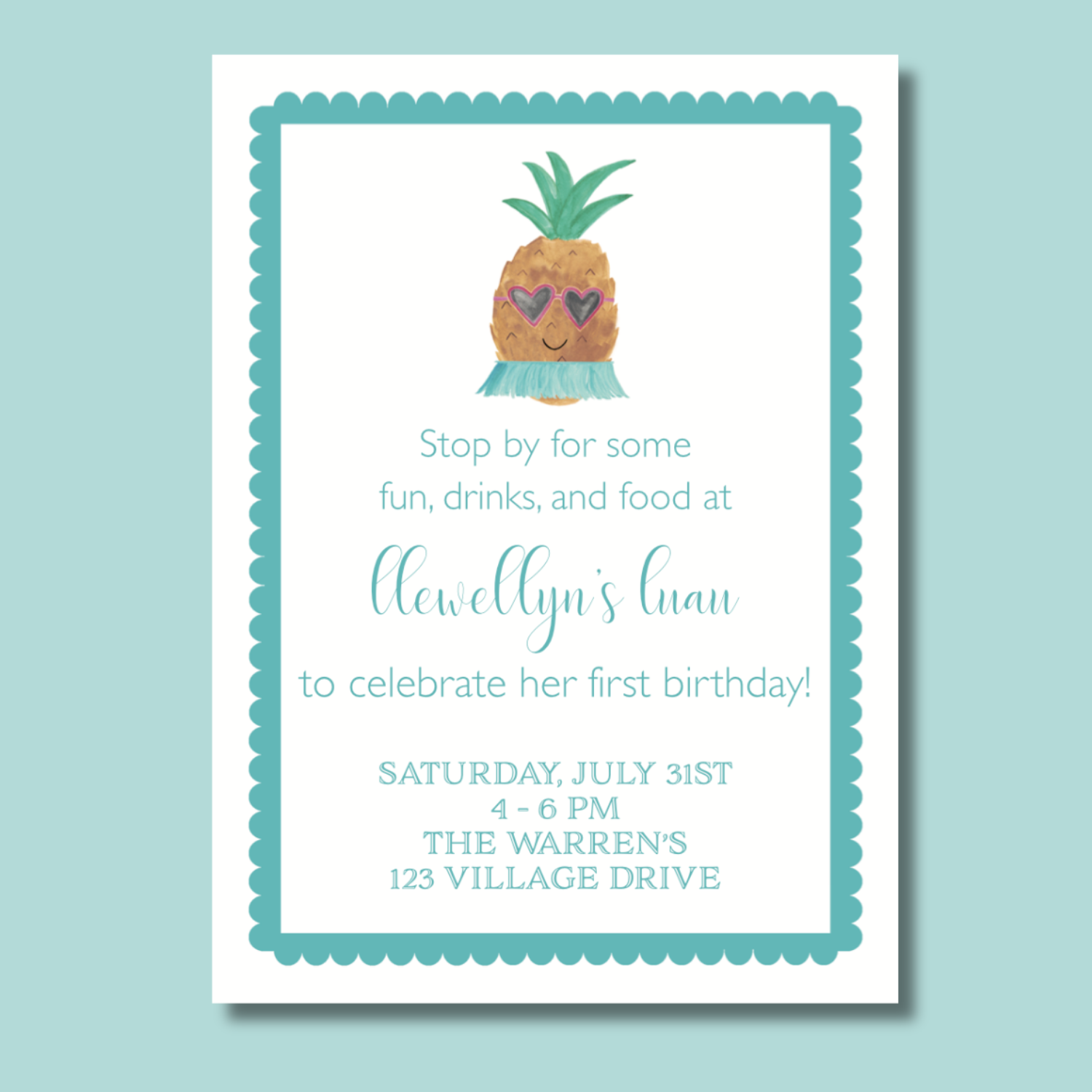 Luau Invitation
