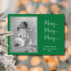 Merry, Merry, Merry Christmas Card