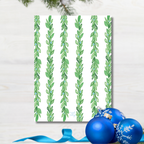 Blue Bow Merry Christmas Card
