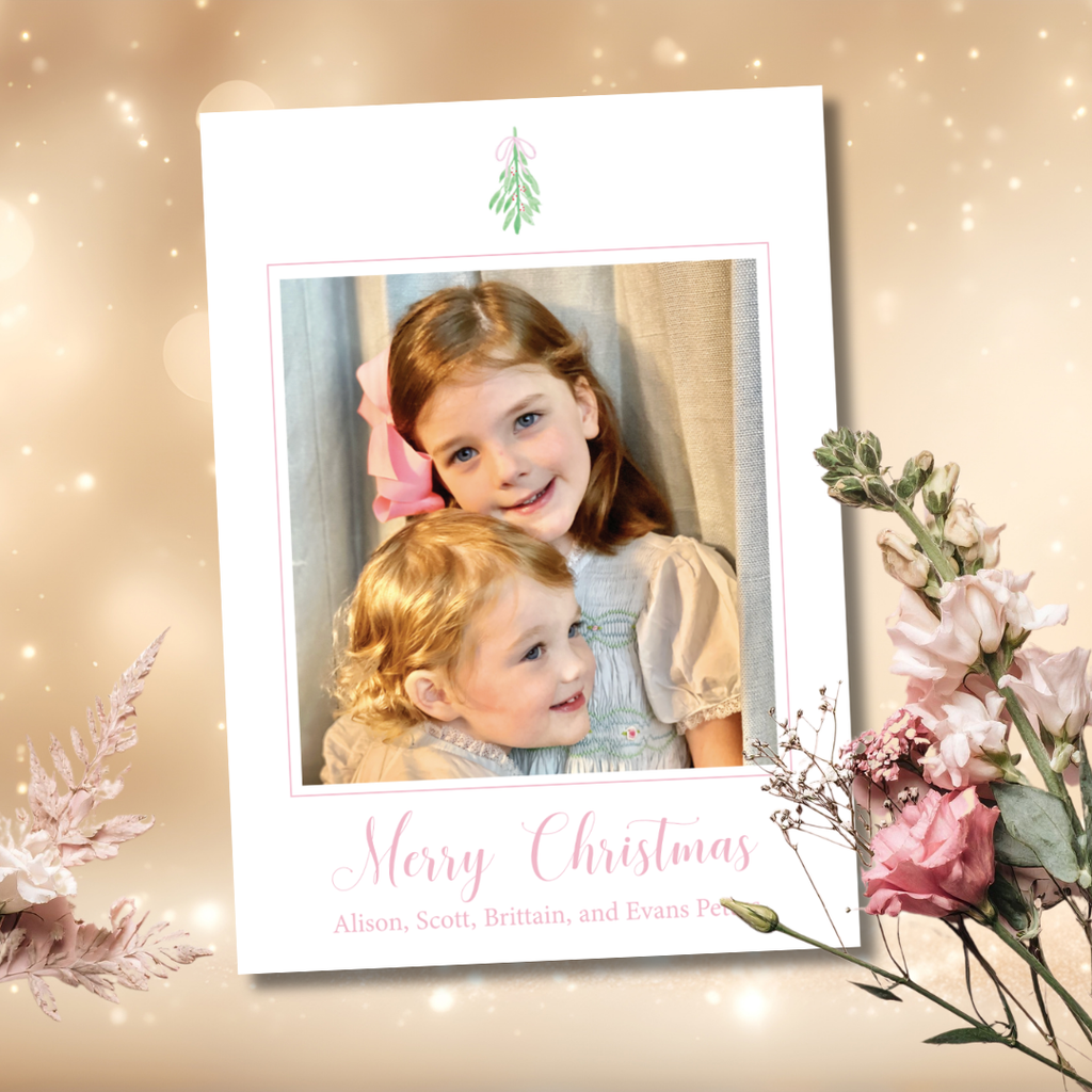 Mistletoe Merry Christmas Card
