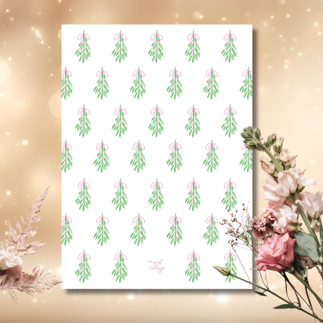 Mistletoe Merry Christmas Card