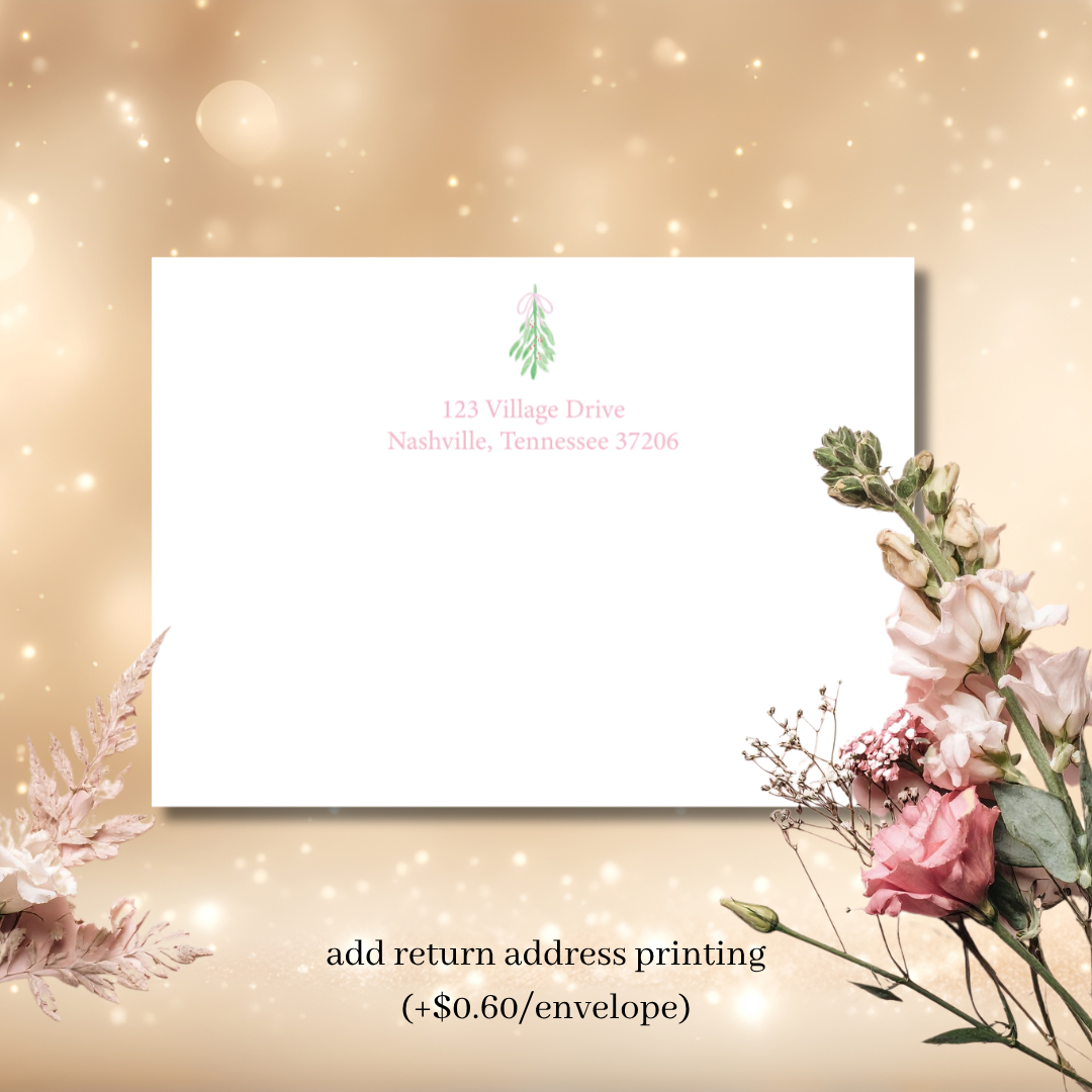 Mistletoe Merry Christmas Card