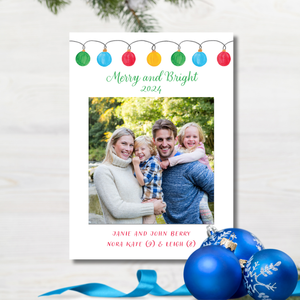 Ornament Christmas Card