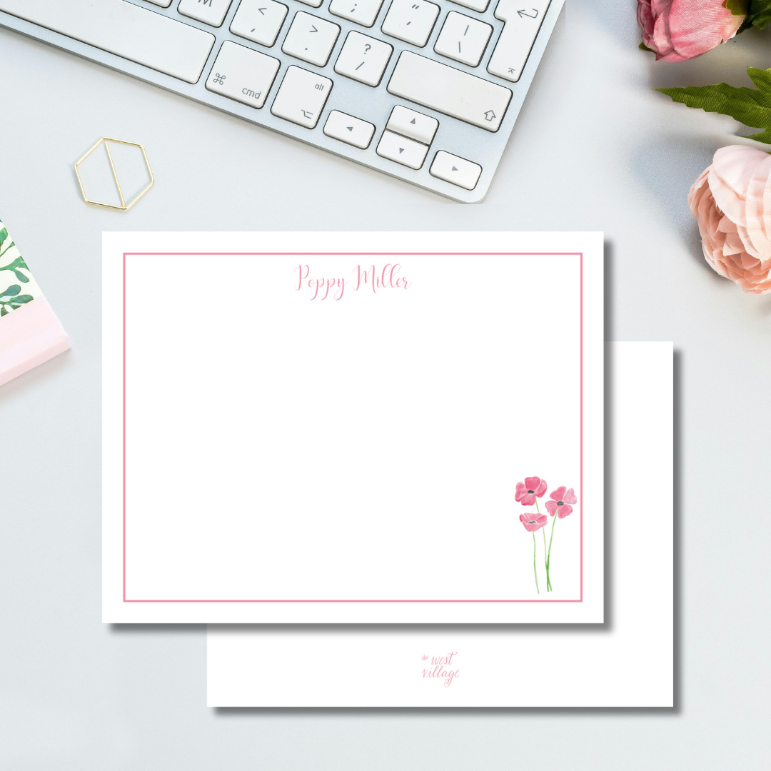 Poppy Stationery & Notecard