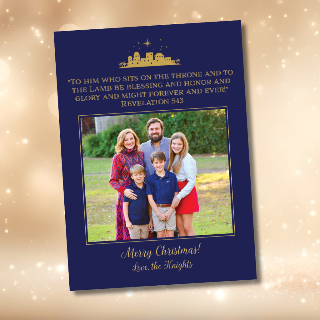 Revelation 5:13 Verse Christmas Card