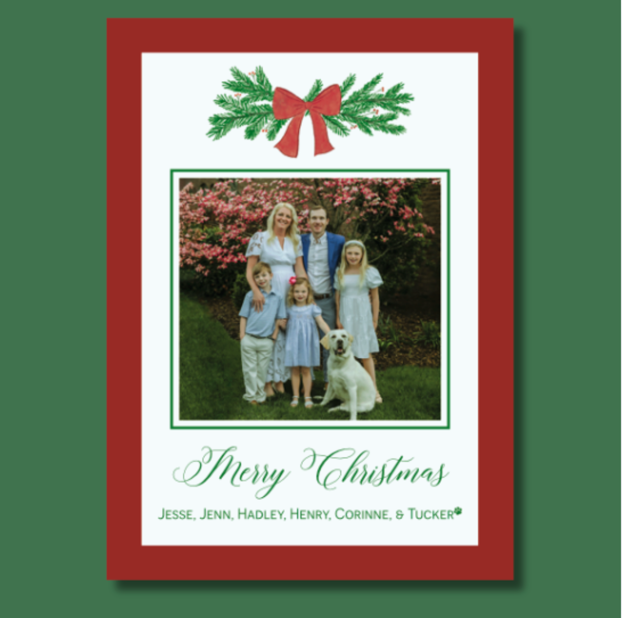 Red Bow Card