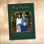 Green and Gold Vine Card