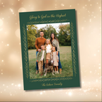Green and Gold Vine Card