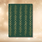 Green and Gold Vine Card