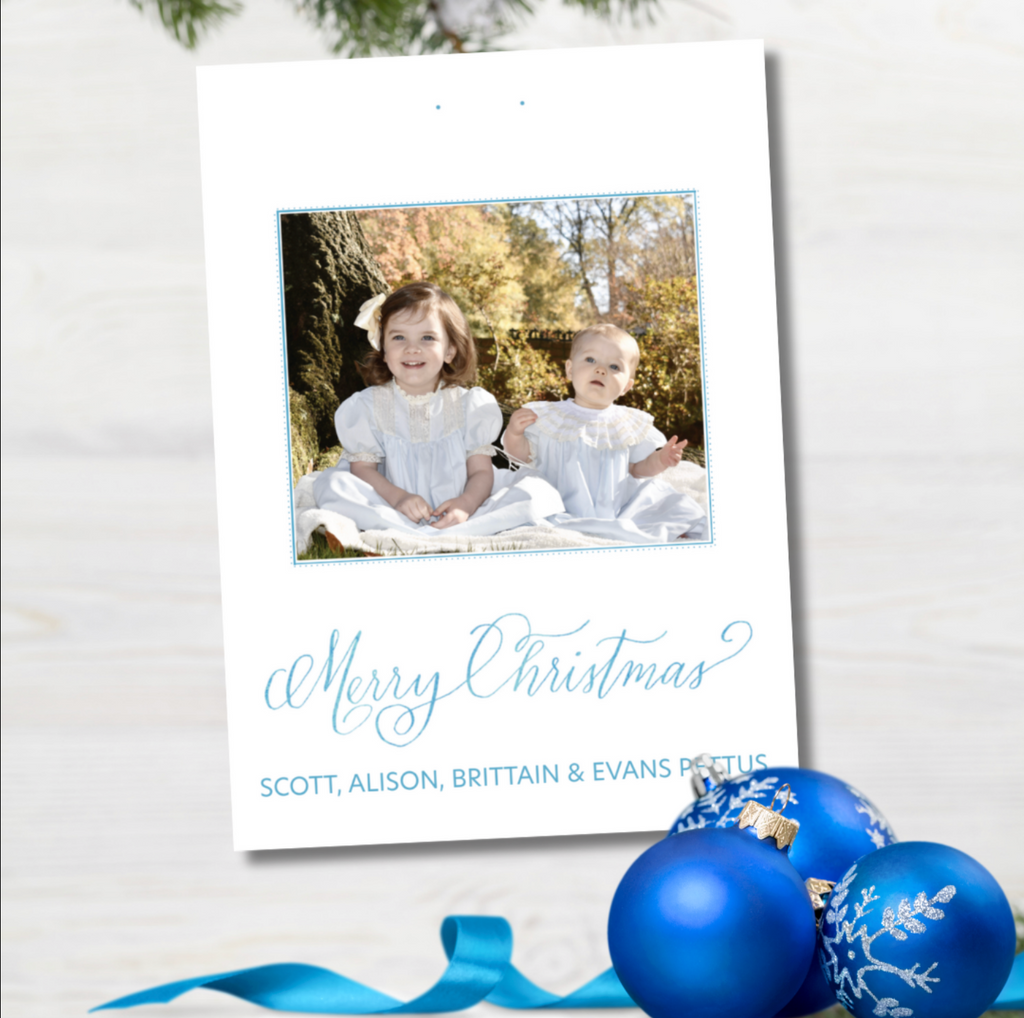 Blue Stripes Card