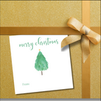 Christmas Tree Sticker OR Tag