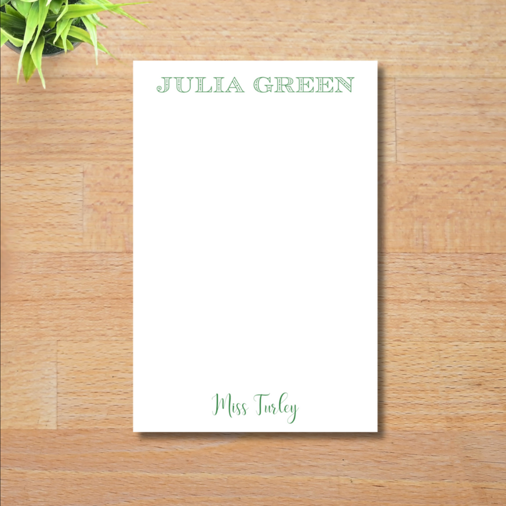 School + Teacher Notepad