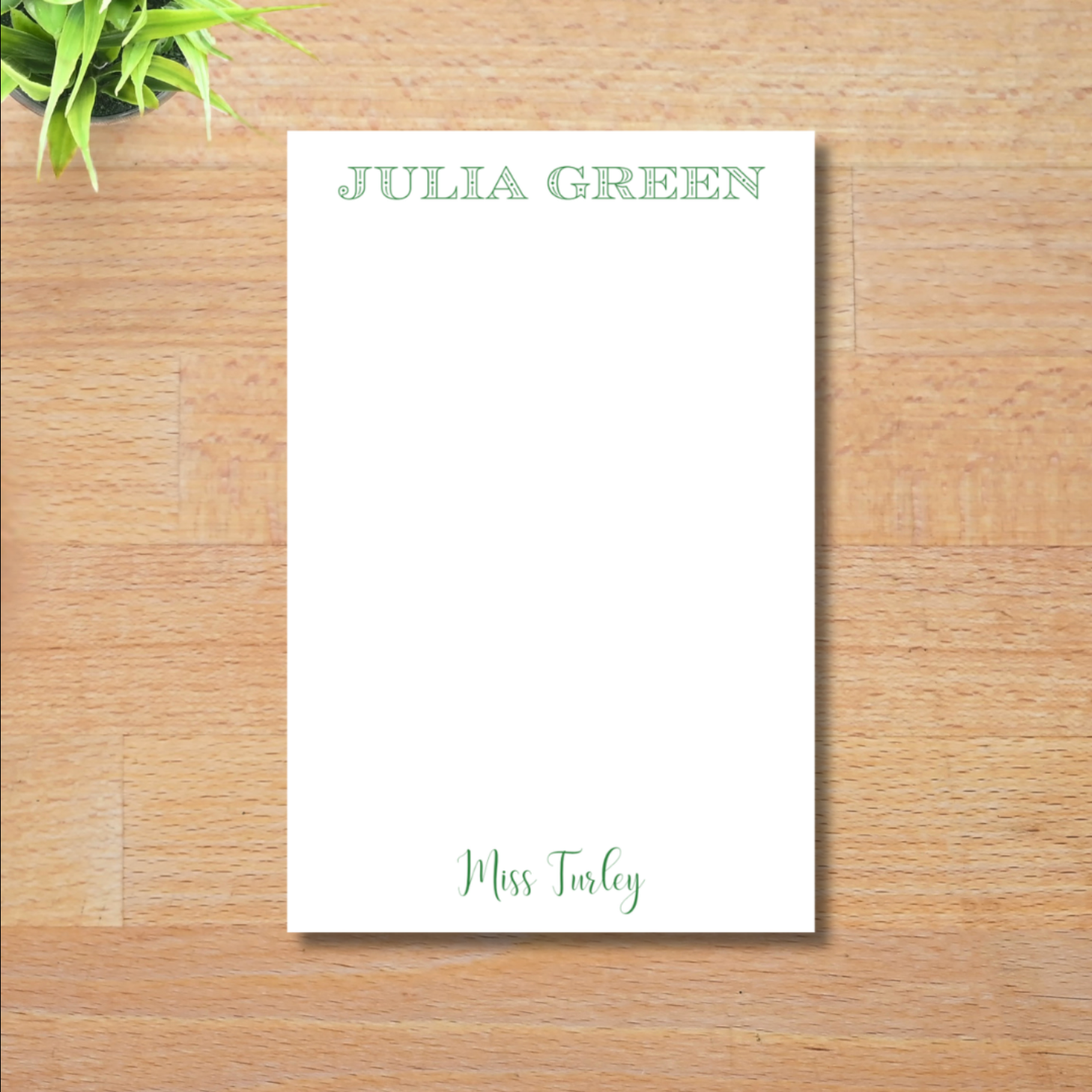 School + Teacher Notepad