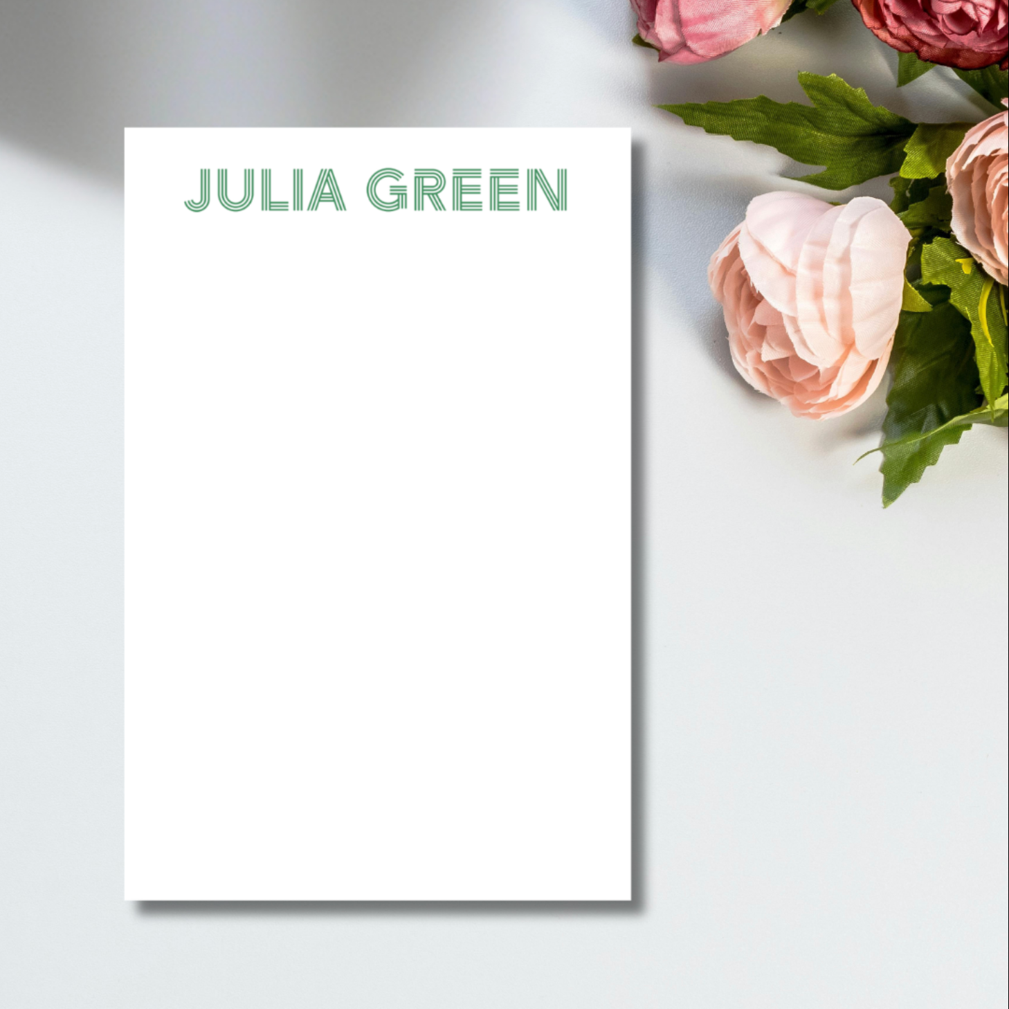 Block Letters Notepad