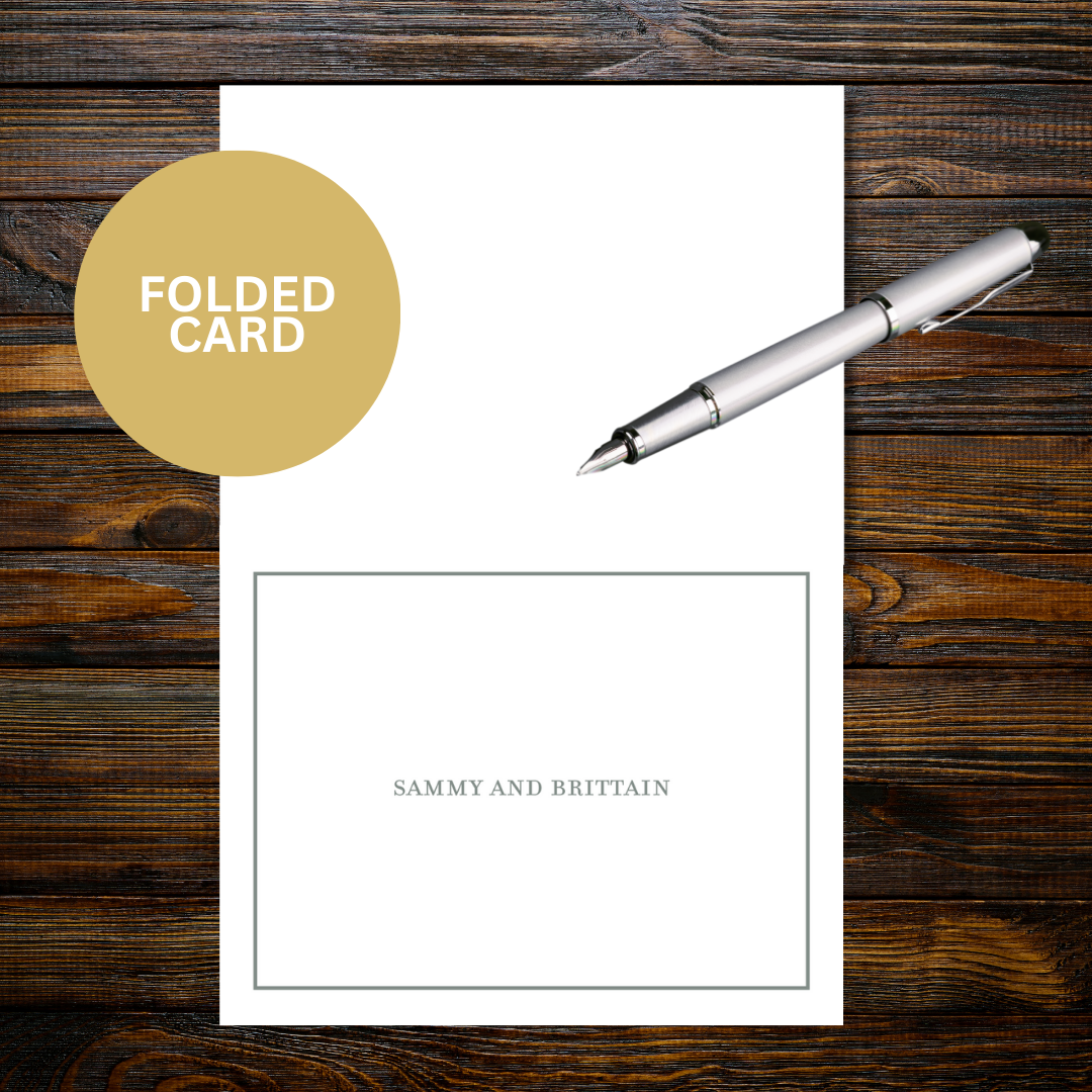 Simple Folded Notecard