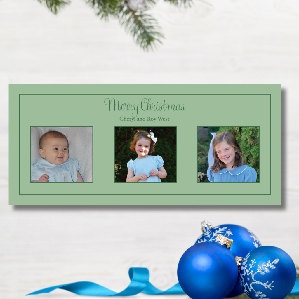 Three Photo Christmas Card