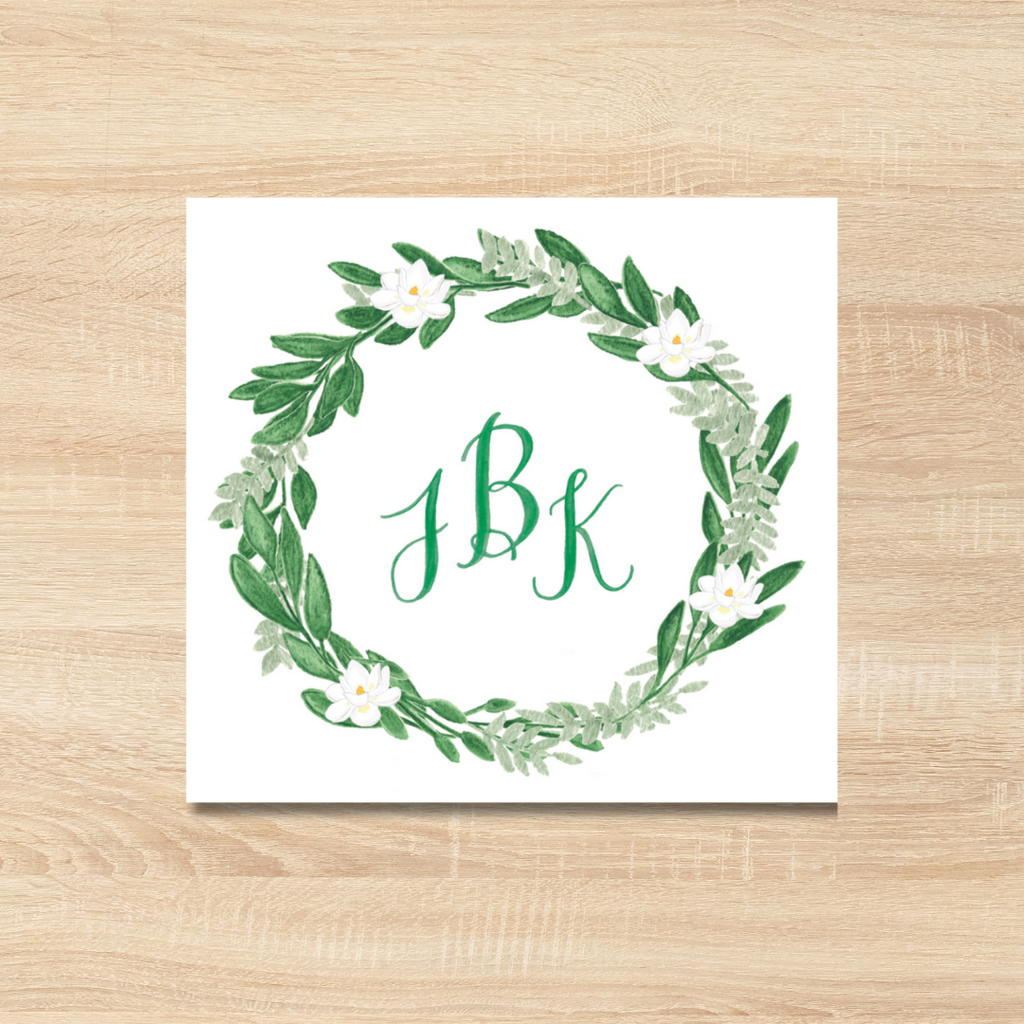 Wreath Sticker OR Tag