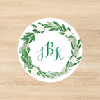 Wreath Sticker OR Tag