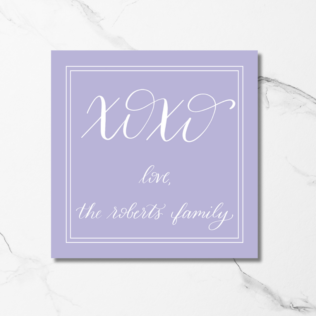 XOXO Enclosure Tag