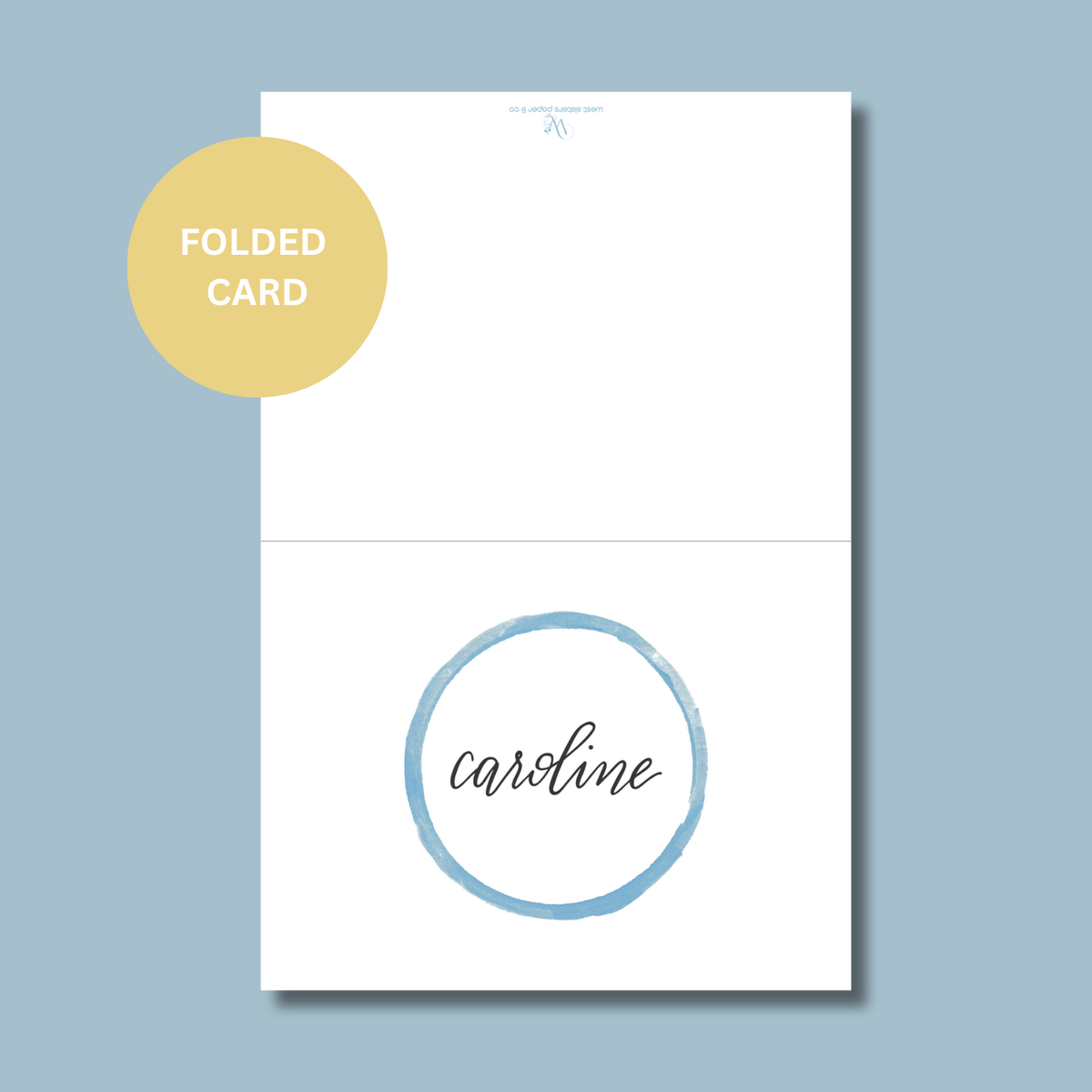 Blue Circle Stationery