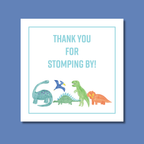 Orange Dinosaur Invitation