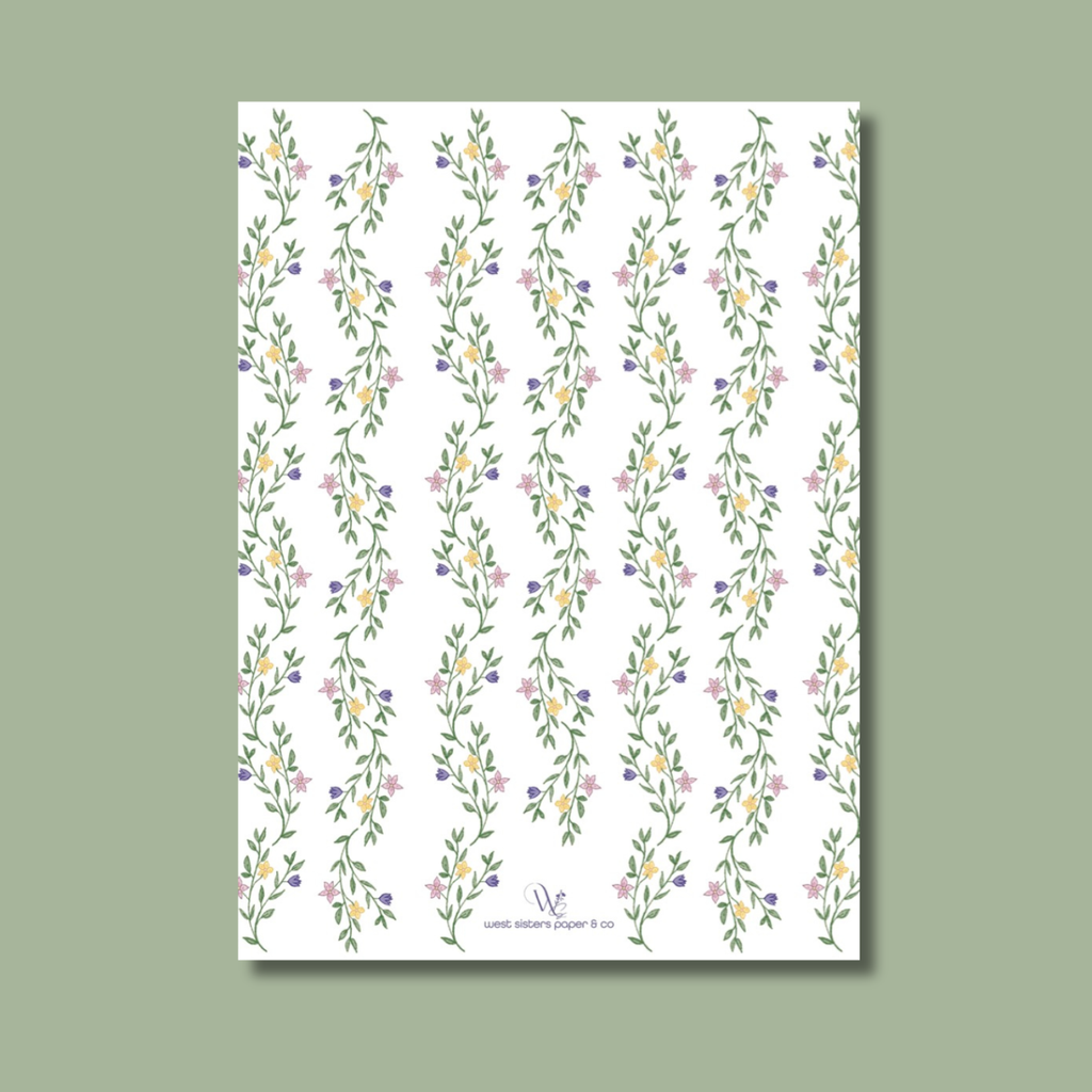 Floral Birth Announcement