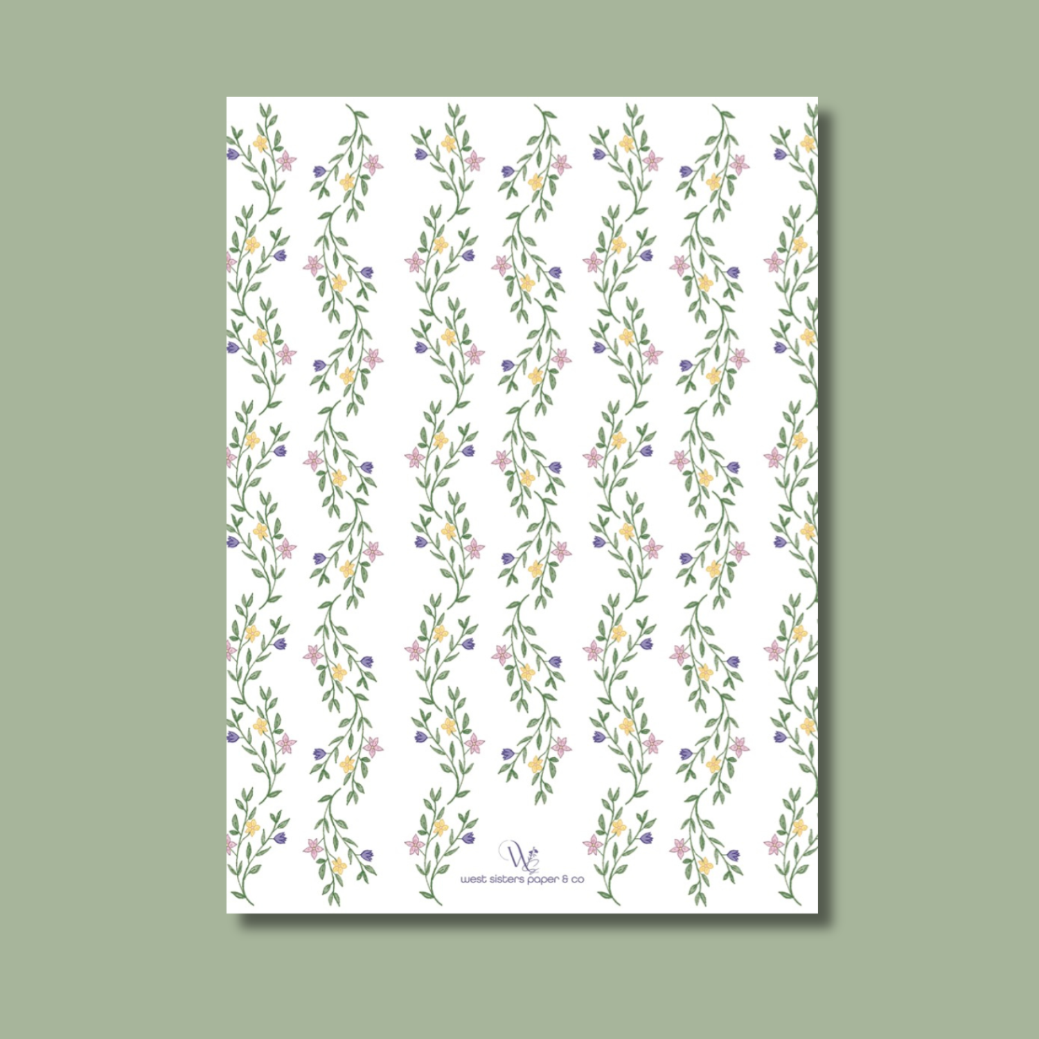 Floral Birth Announcement
