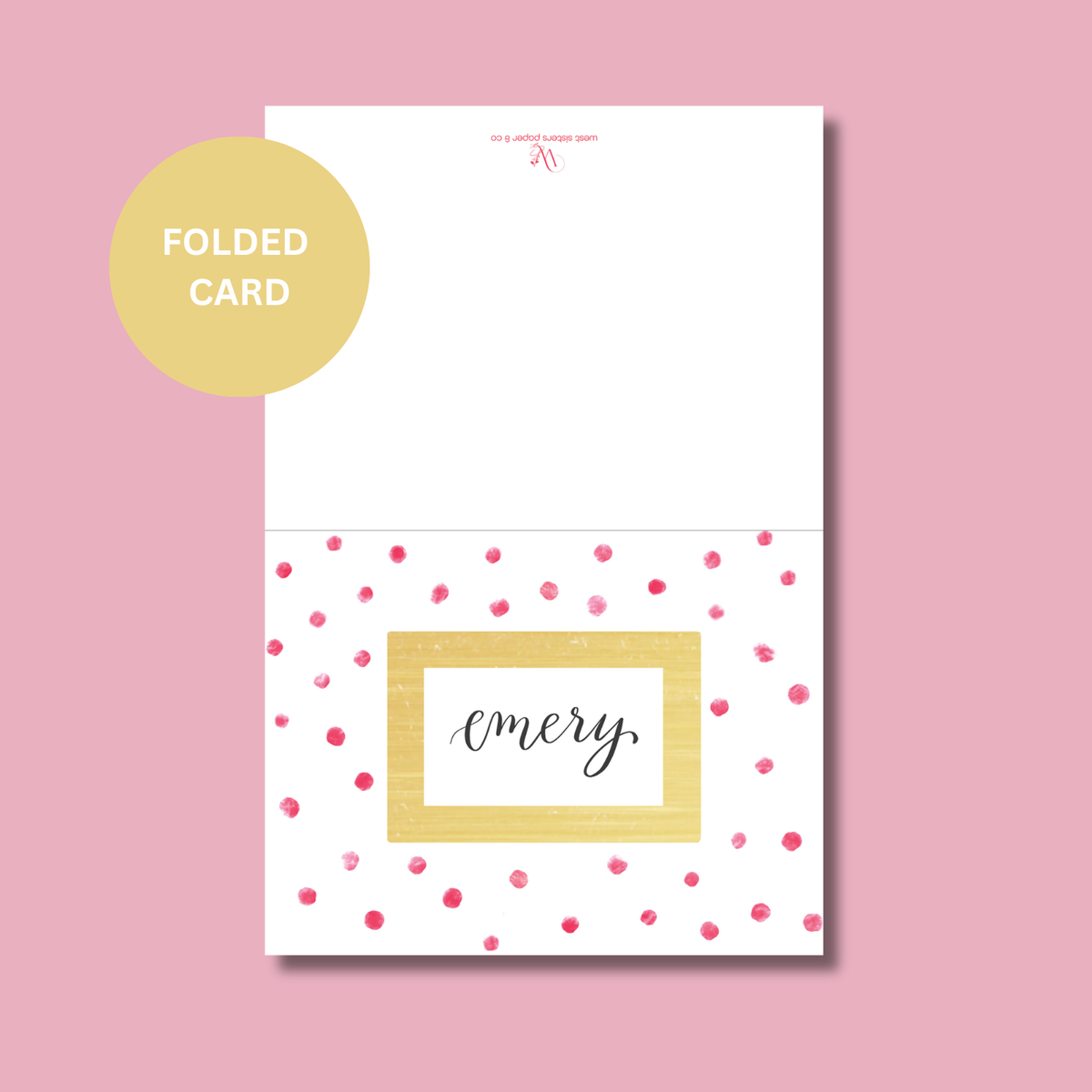Gold Frame Stationery