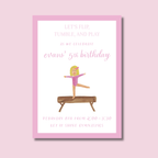 Gymnastics Invitation