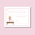 Gymnastics Invitation