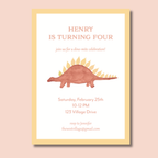 Dinosaur Invitation