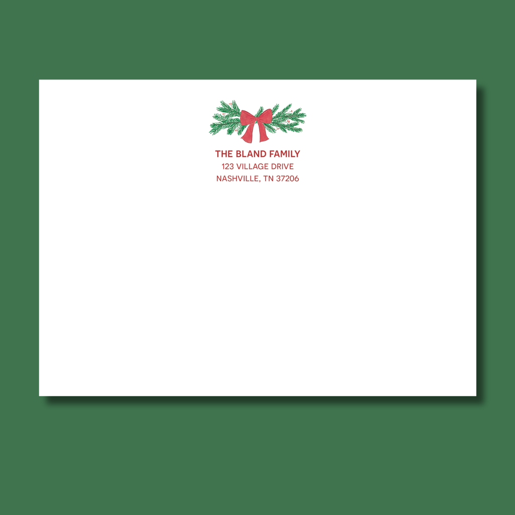 Red Bow Card