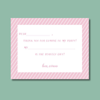 Tumbling Thank You Cards