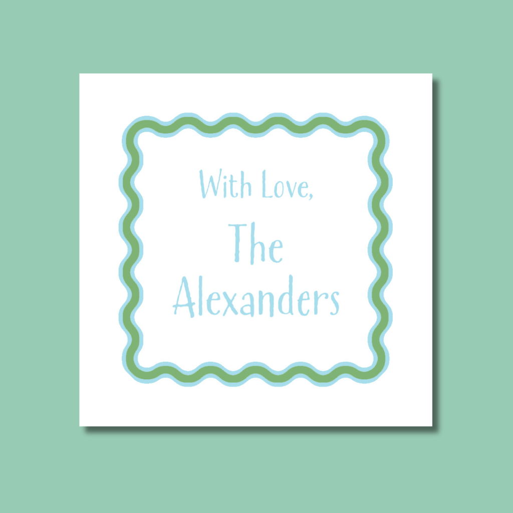 Wavy Border Tag