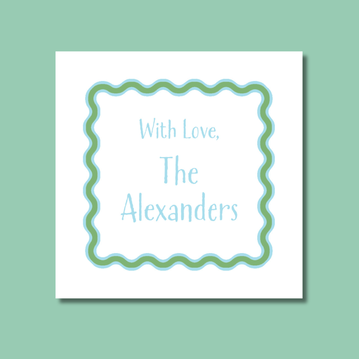 Wavy Border Tag
