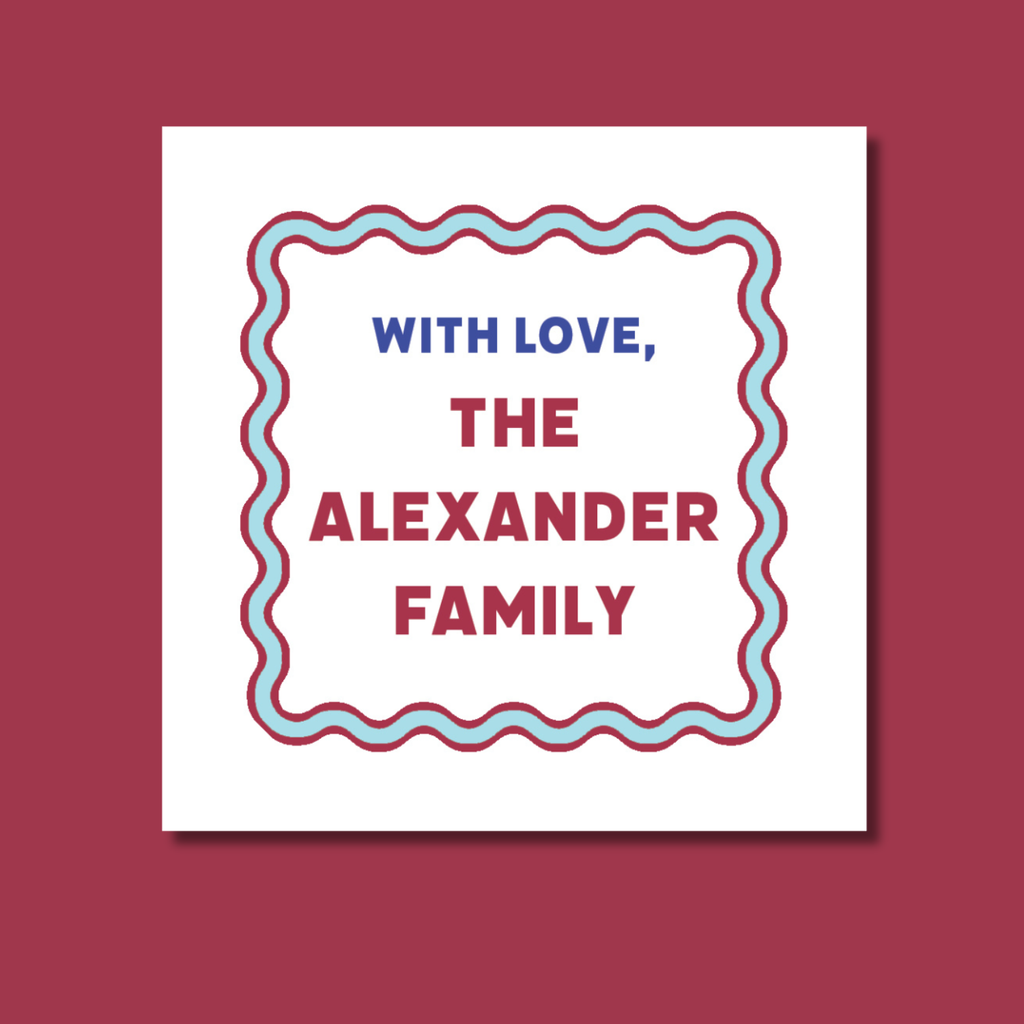 Wavy Border Tag